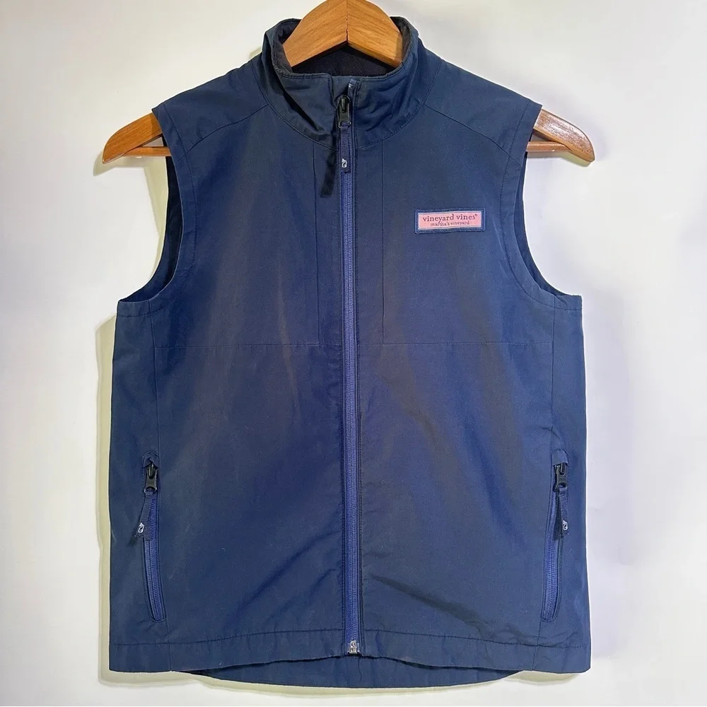 Vineyard Vines Youth M Regatta Performance Vest Navy Blue Outdoor 12-14